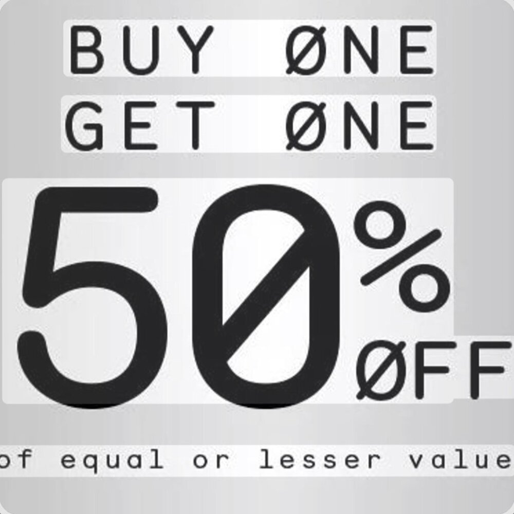 BUY ONE GET ONE 50% OFF!! *ANY CLOSET ITEM*